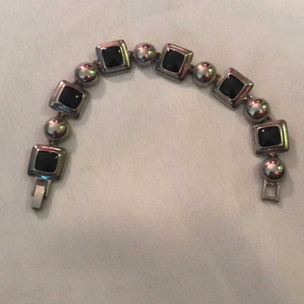 Black and Silver Bracelet
